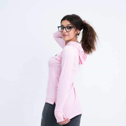 hooded long back dri-fit