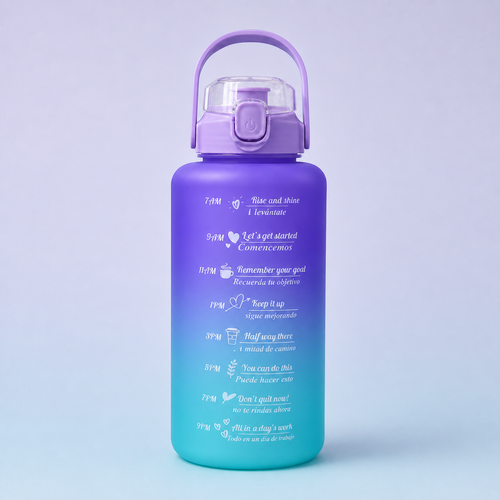 Bottles 3-in-1 shaker set Purple Turquoise - 2000ml bottle