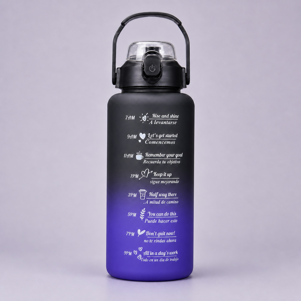 Bottles 3-in-1 shaker set Black Purple - 2000ml bottle