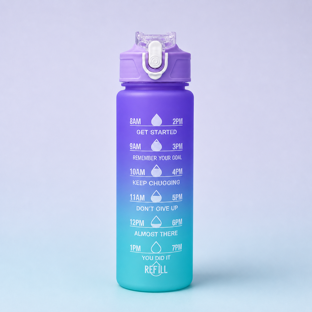 Bottles 3-in-1 shaker set Purple Turquoise - 900ml bottle