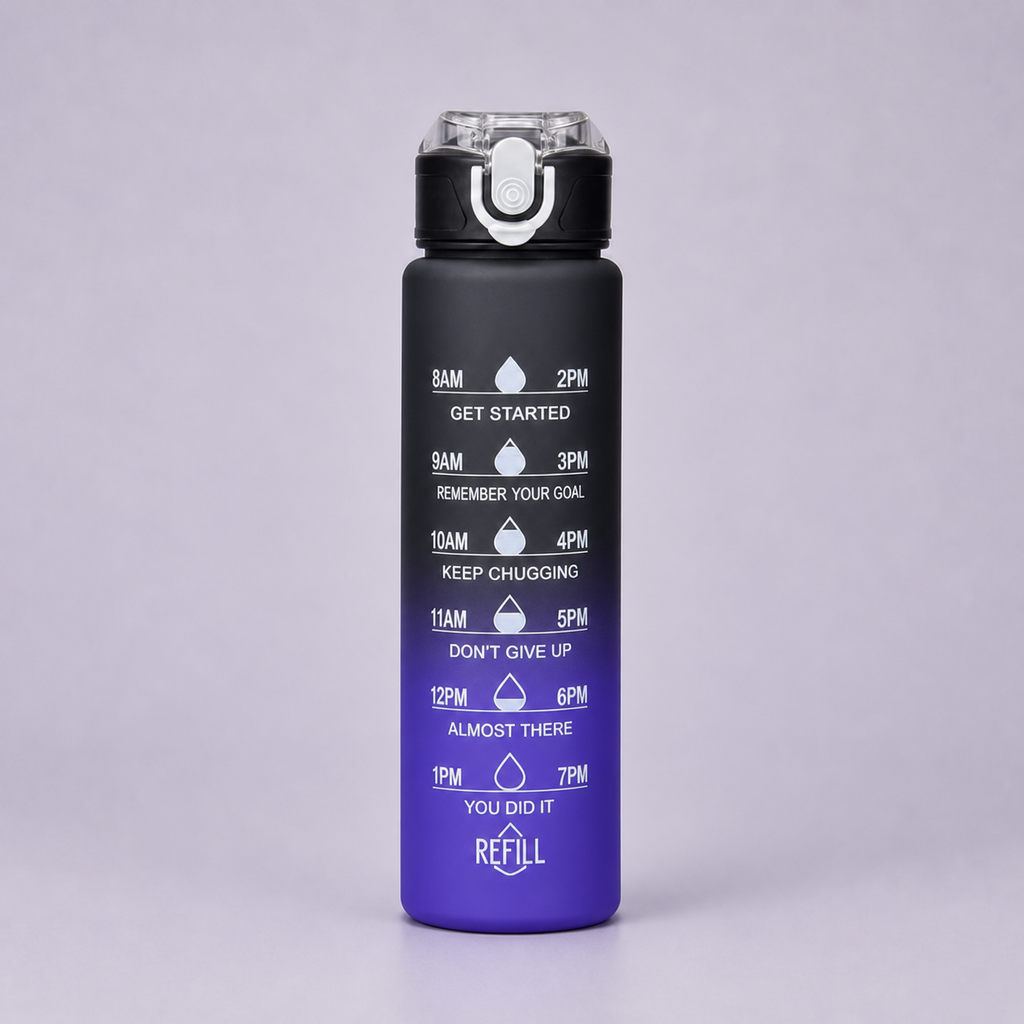 Bottles 3-in-1 shaker set Black Purple - 900ml bottle
