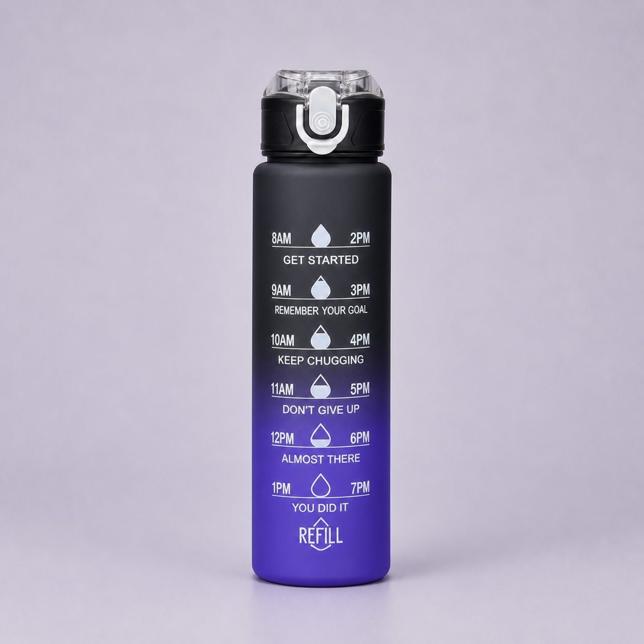 Bottles 3-in-1 shaker set Black Purple - 900ml bottle