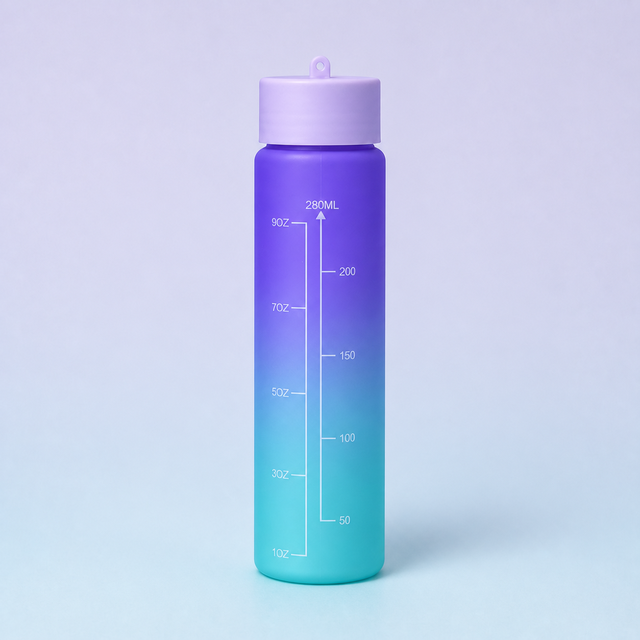 Bottles 3-in-1 shaker set Purple Turquoise - 280ml bottle