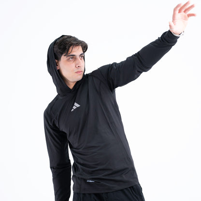 hooded long sleeve dri-fit