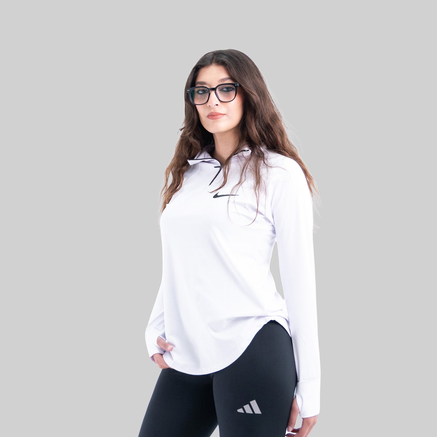 quarter zipper long sleeve dri-fit