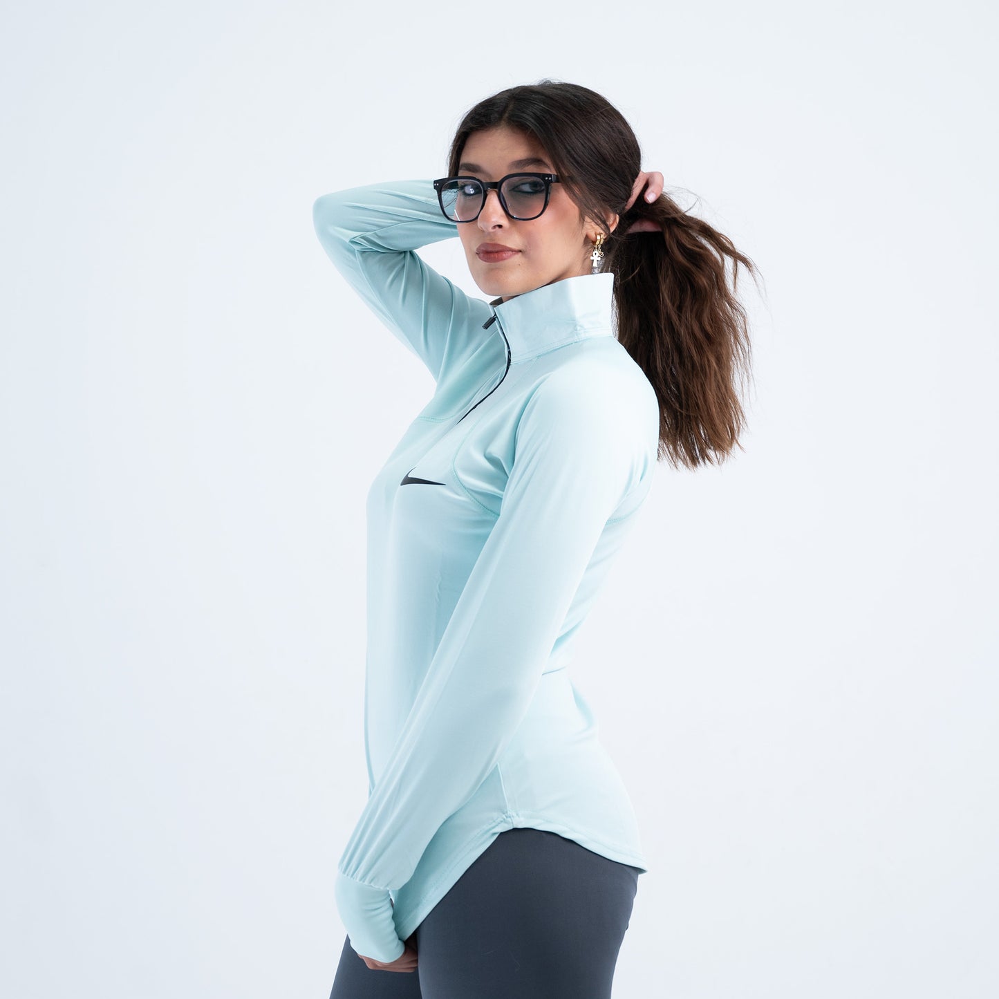 quarter zipper long sleeve dri-fit