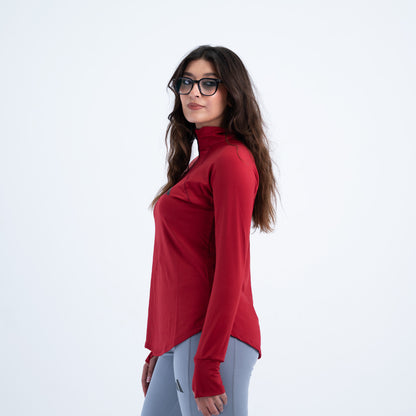 quarter zipper long sleeve dri-fit