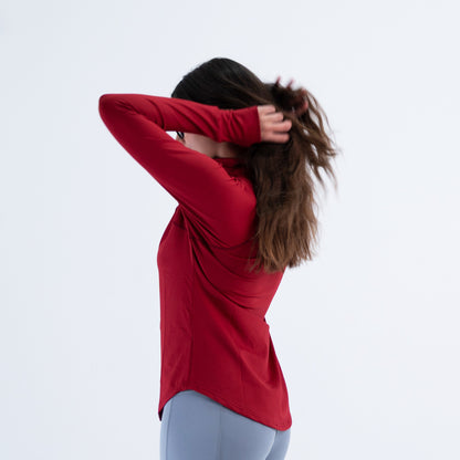 quarter zipper long sleeve dri-fit