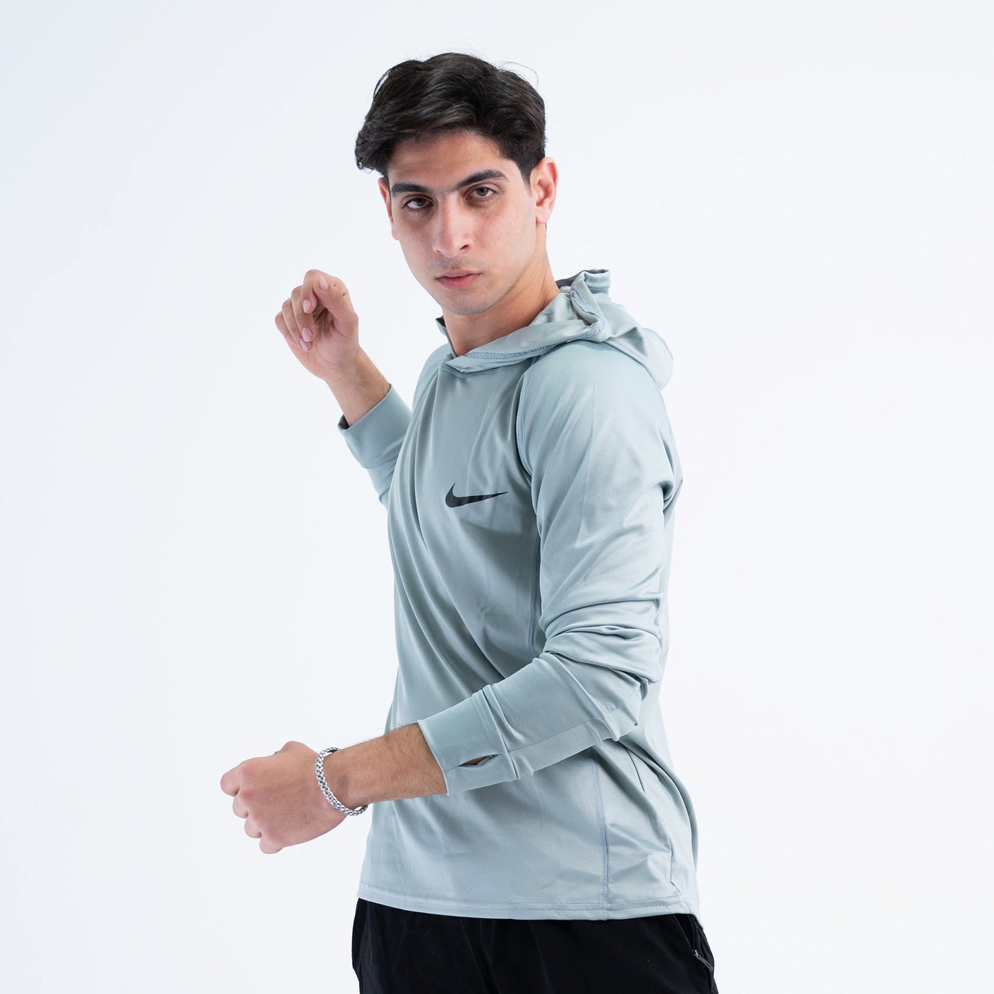 hooded long sleeve dri-fit