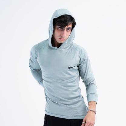 hooded long sleeve dri-fit