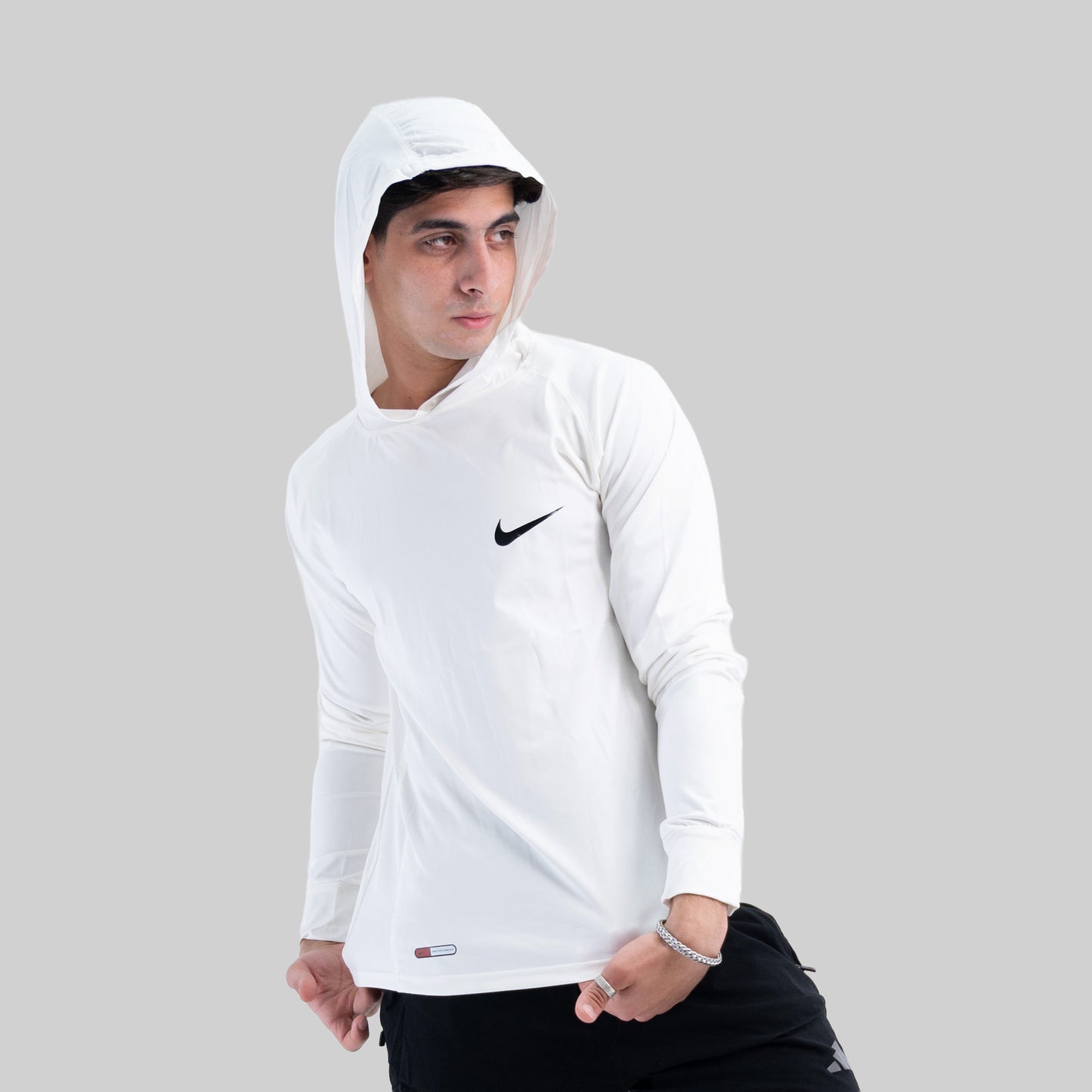 hooded long sleeve dri-fit