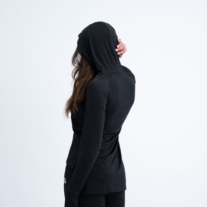 hooded long back dri-fit