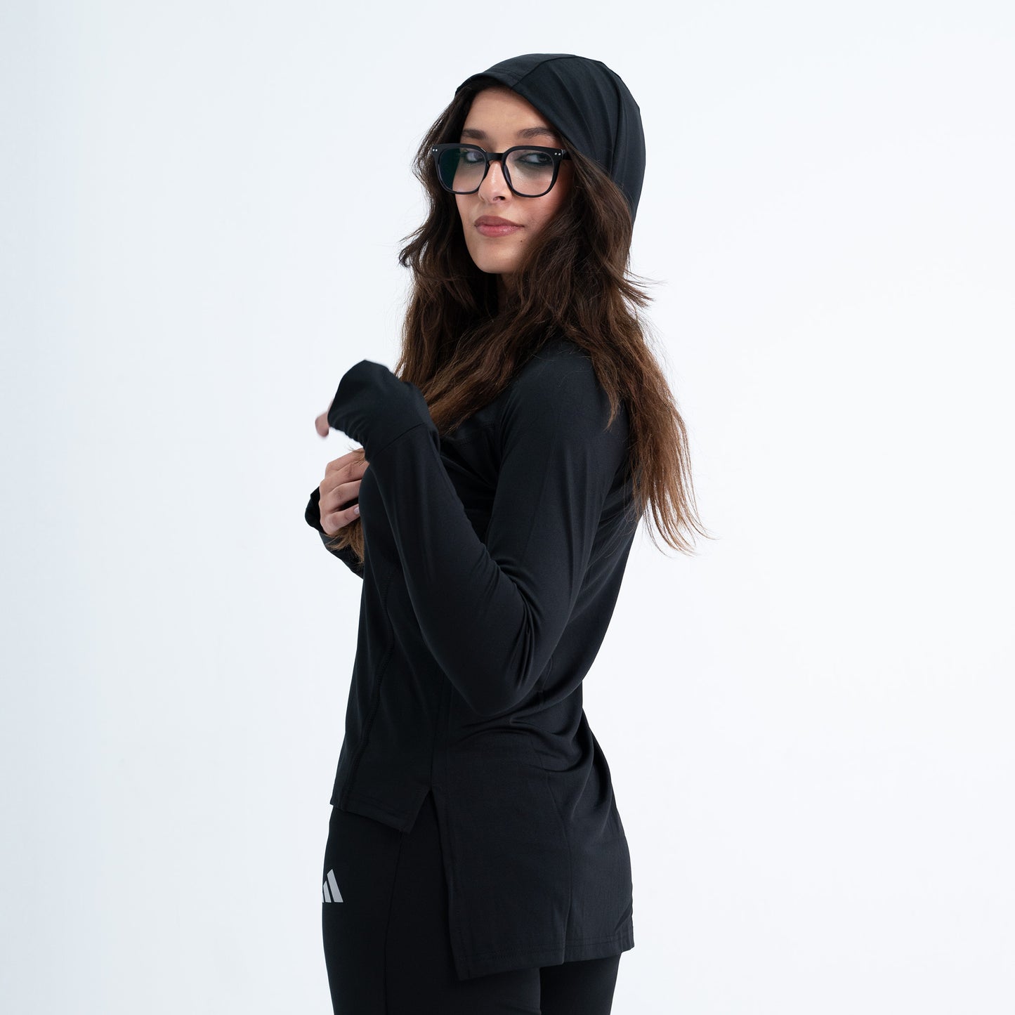 hooded long back dri-fit