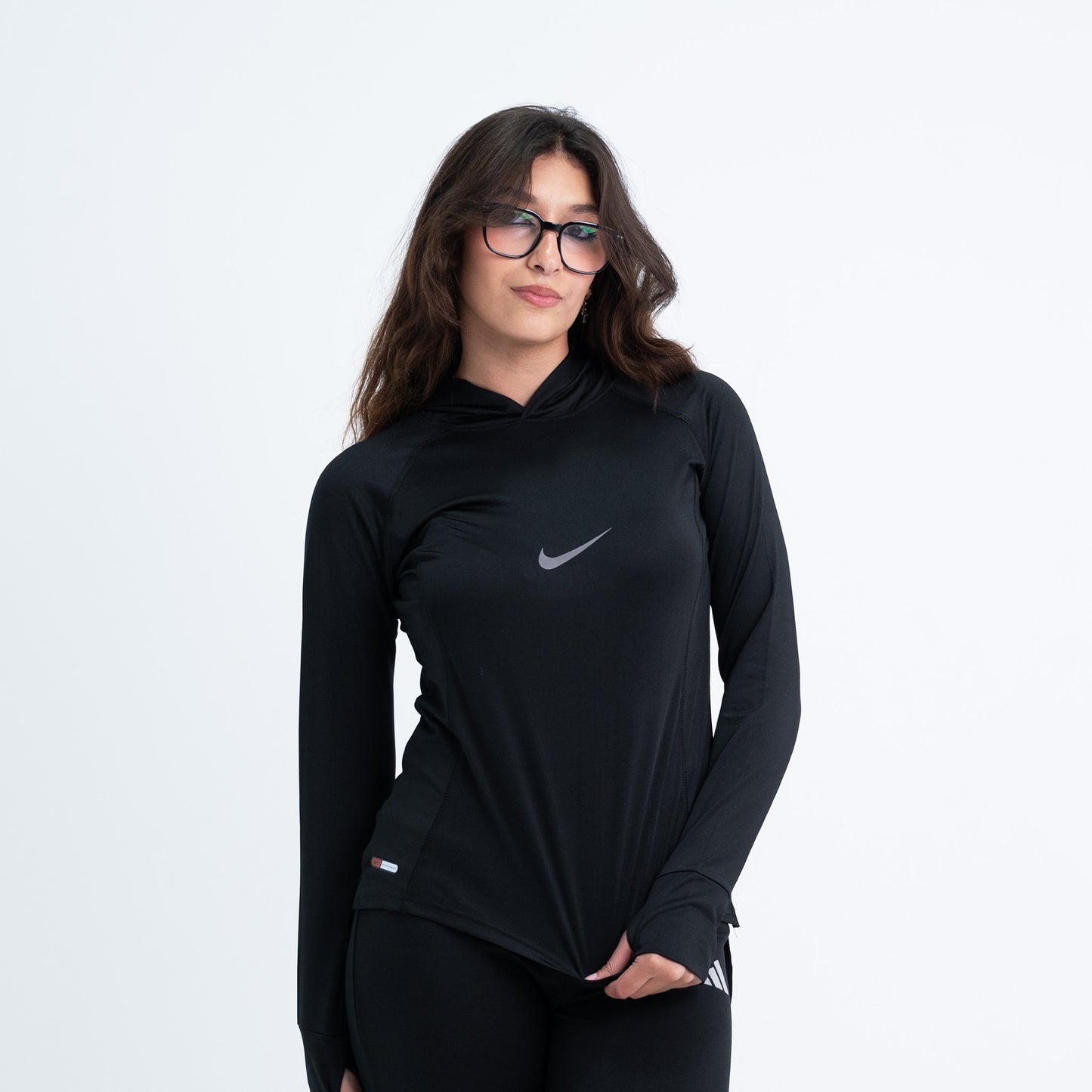 hooded long back dri-fit