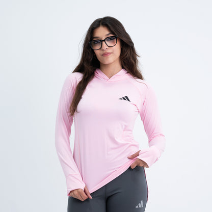hooded long back dri-fit