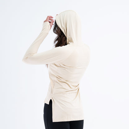 hooded long back dri-fit