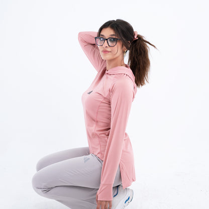 hooded long back dri-fit