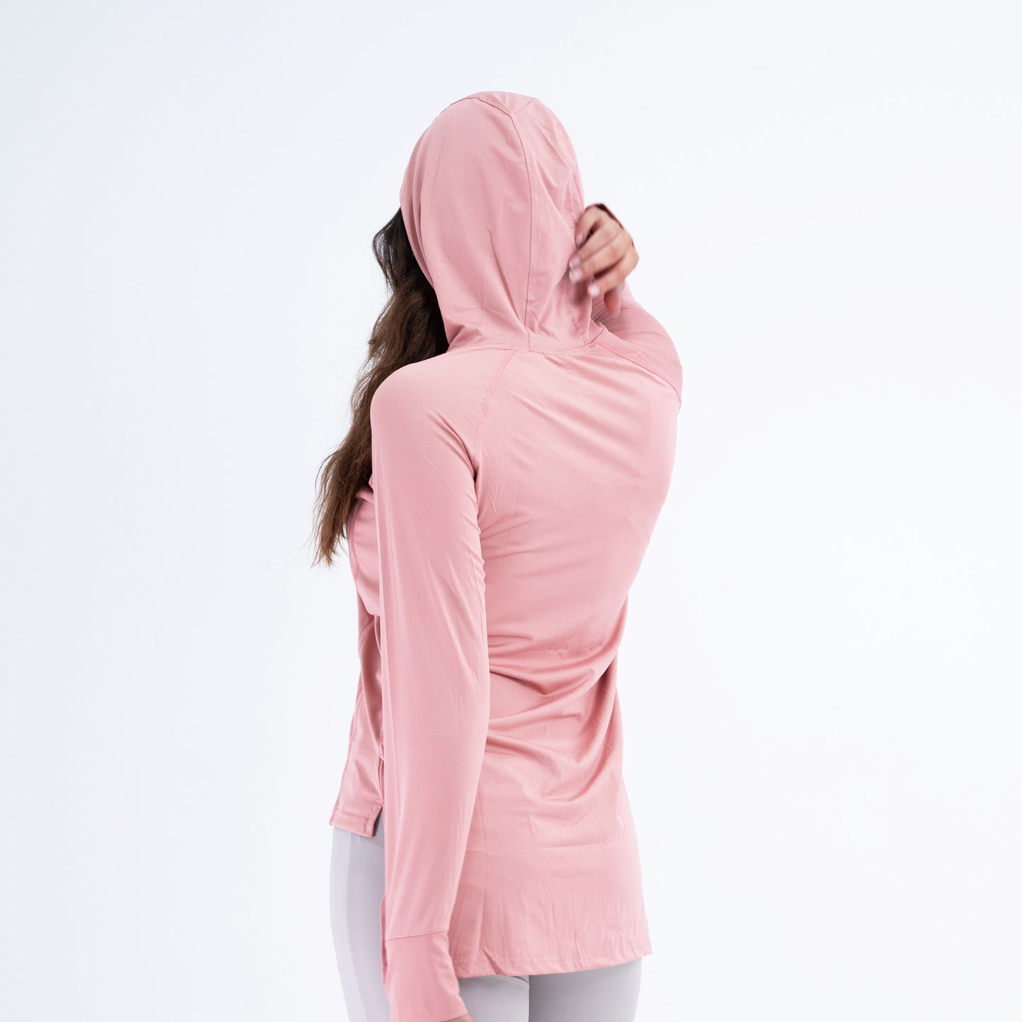 hooded long back dri-fit