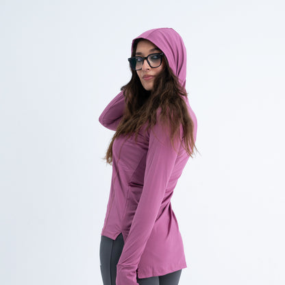 hooded long back dri-fit