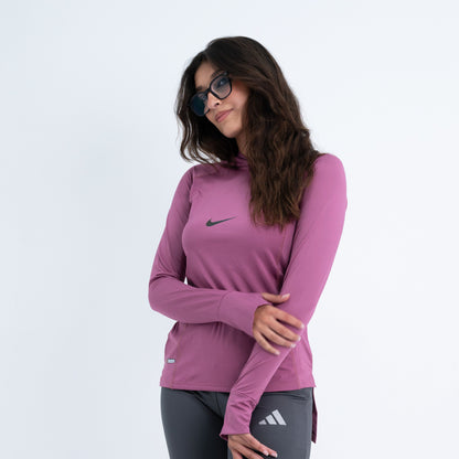 hooded long back dri-fit