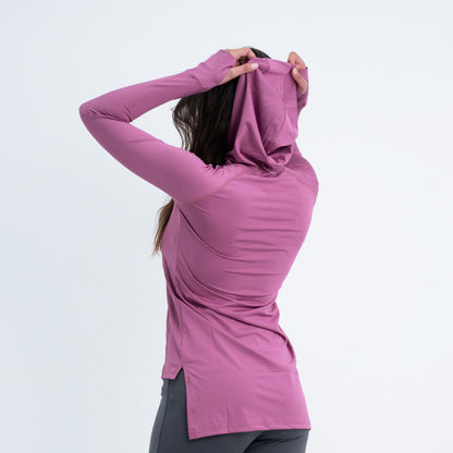 hooded long back dri-fit