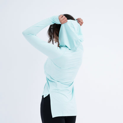 hooded long back dri-fit