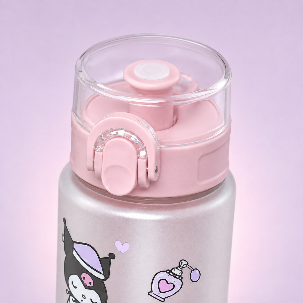 Baby Girl Shaker 800ml Melody Kuromi Baby Pink lid detail