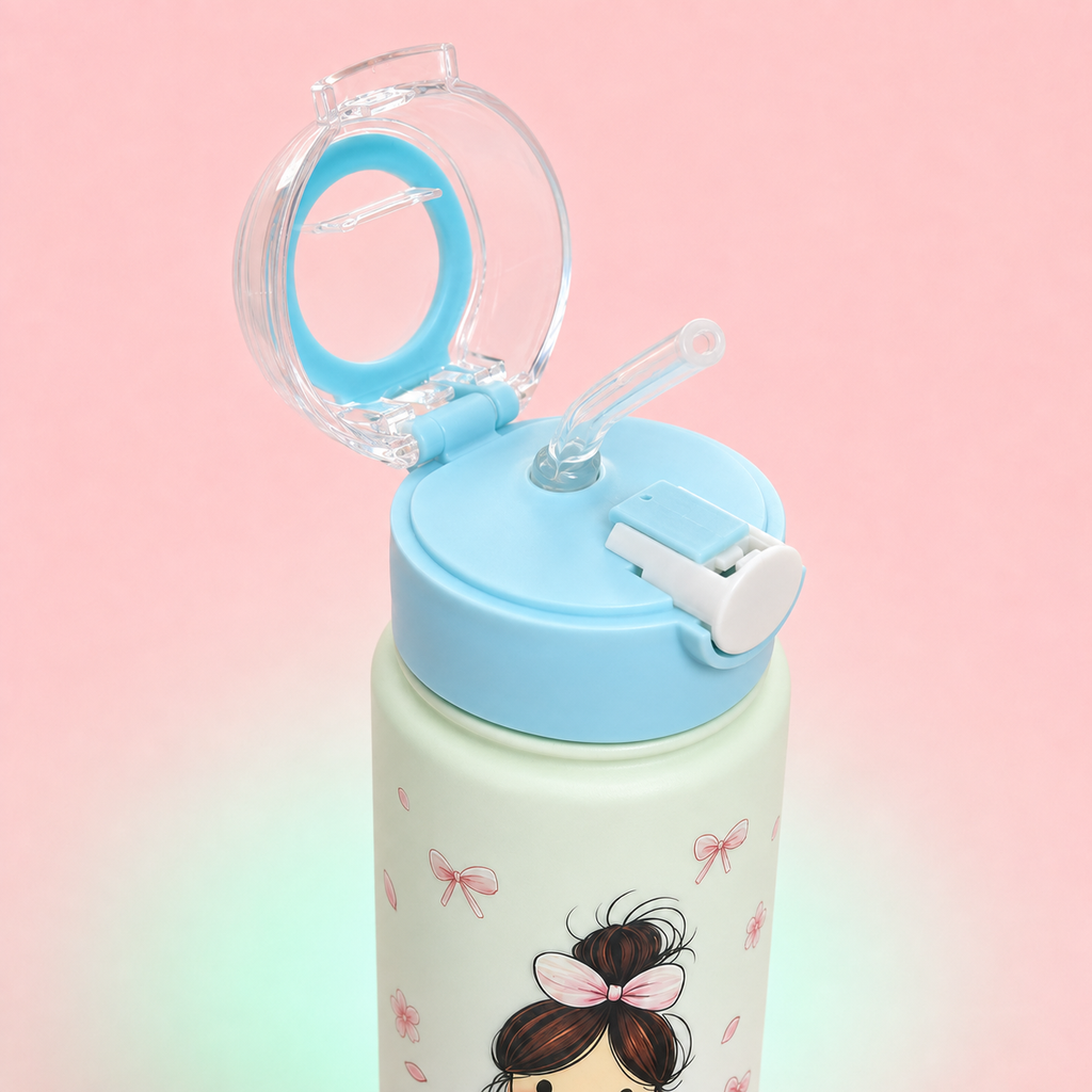 Baby Girl Shaker 800ml Mint Green open lid