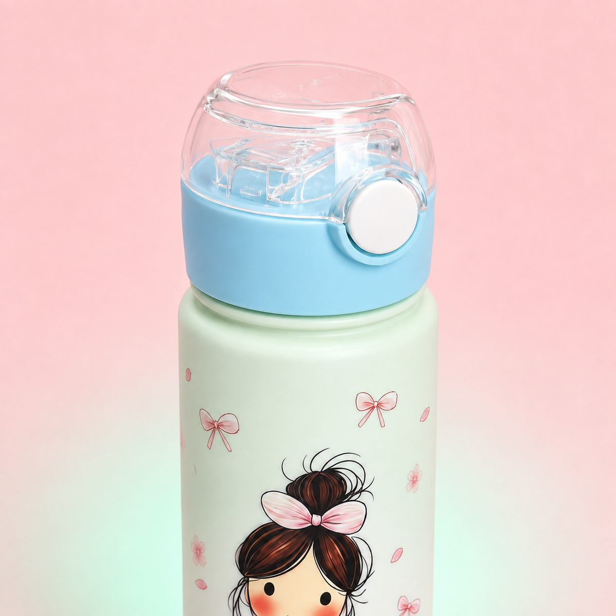Baby Girl Shaker 800ml Mint Green lid detail
