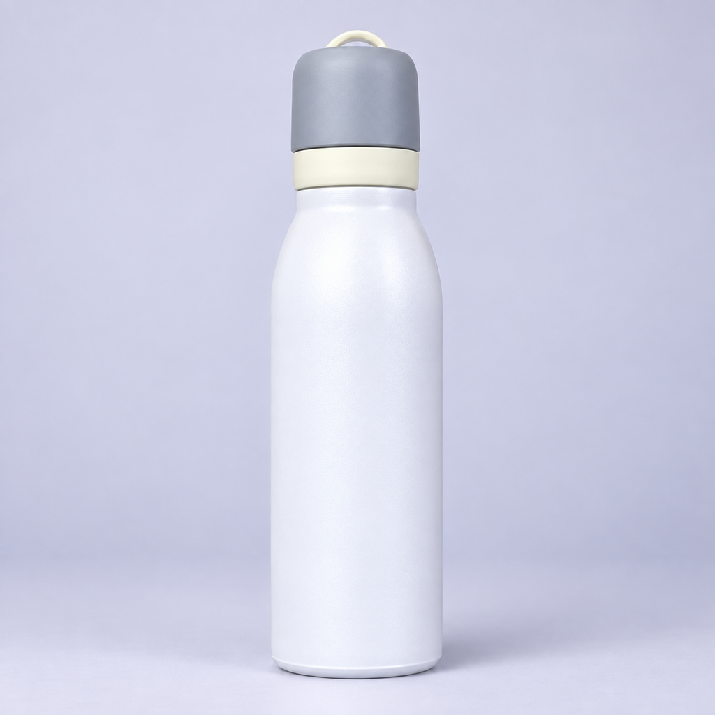 Owala FreeSip 550ml White bottle front view
