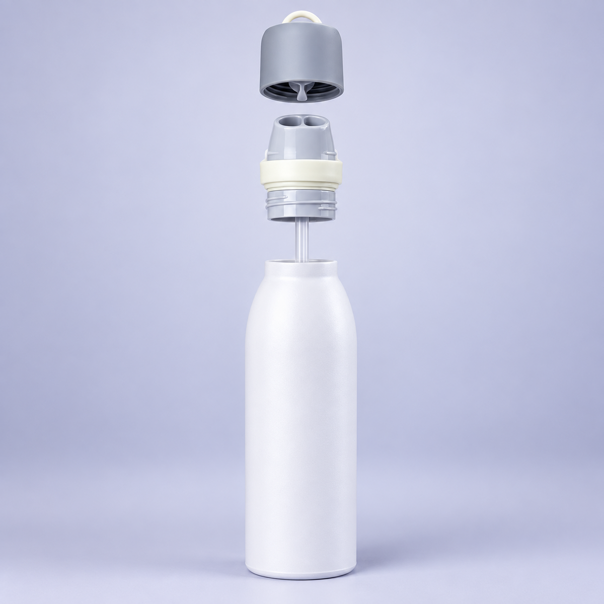 Owala FreeSip 550ml White bottle lid and straw parts