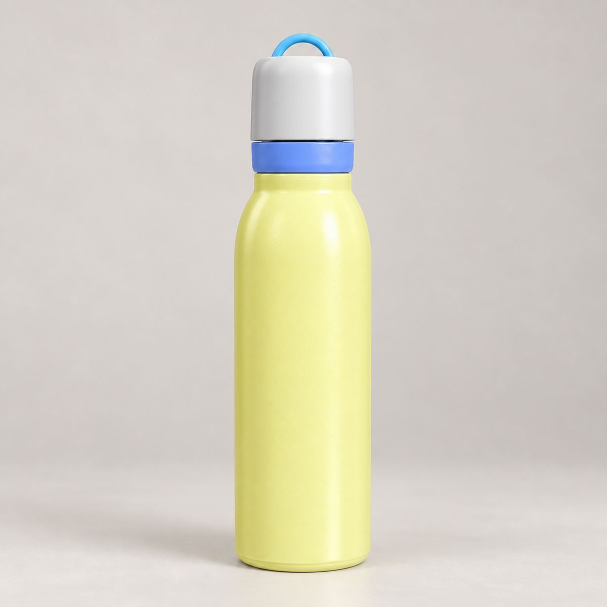 Owala FreeSip 550ml Yellow bottle front view