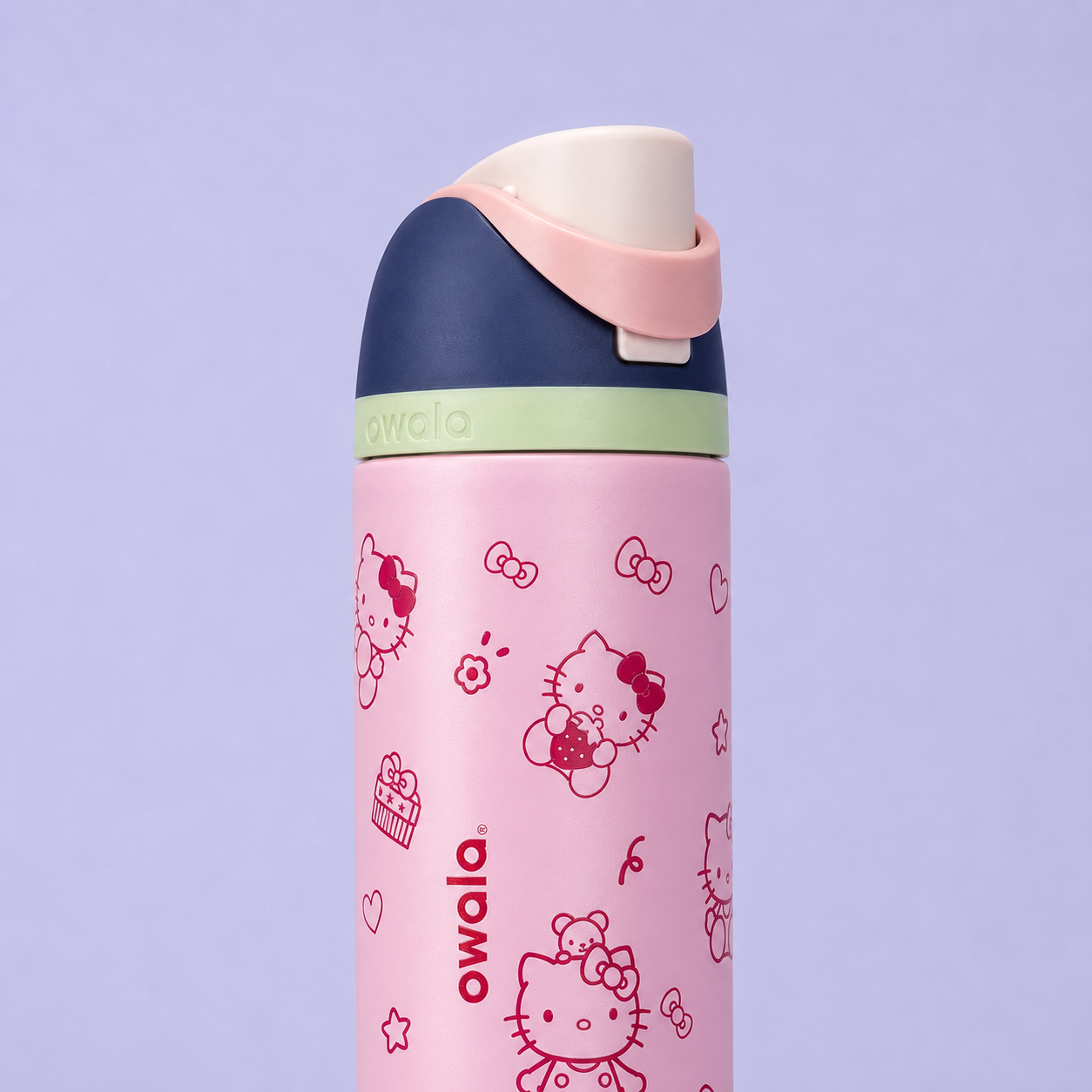 Owala FreeSip 710ml Hello Kitty bottle back view