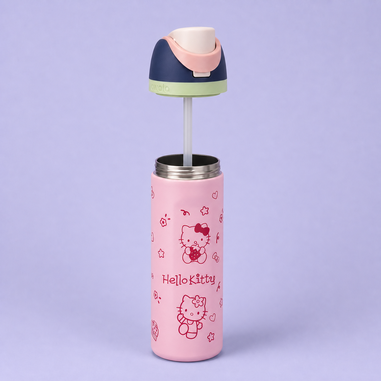 Owala FreeSip 710ml Hello Kitty design detail