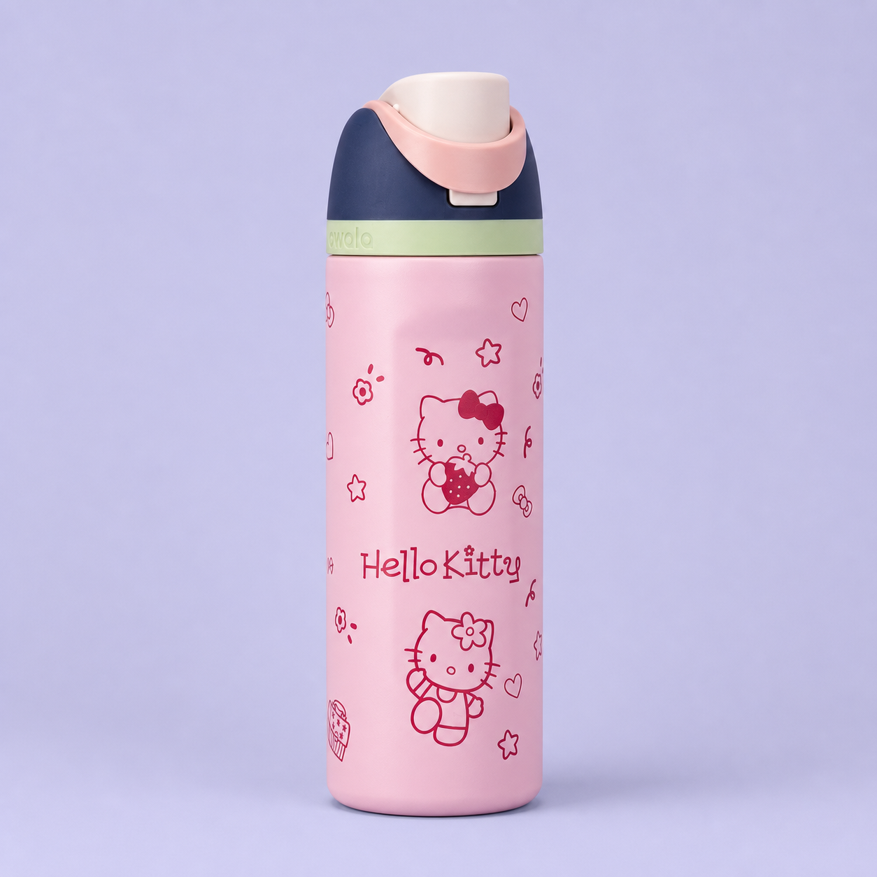 Owala FreeSip 710ml Hello Kitty bottle front view