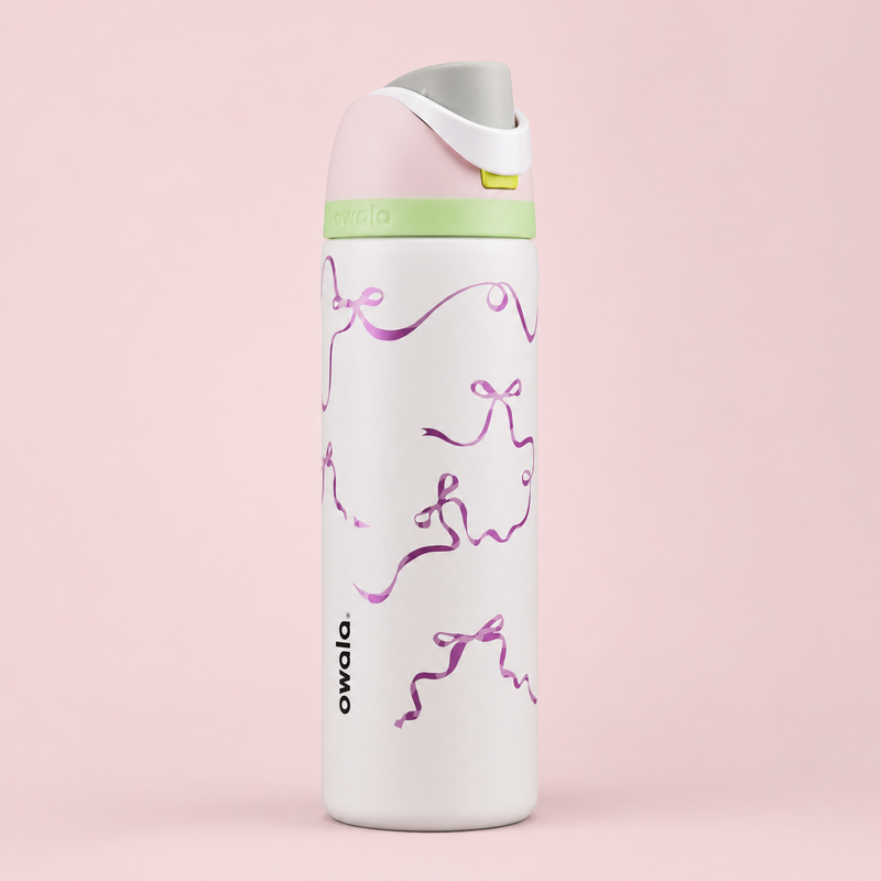 Owala FreeSip 710ml — Pink Ribbons