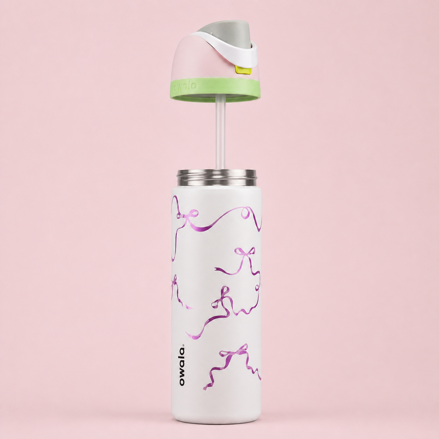 Owala FreeSip 710ml — Pink Ribbons