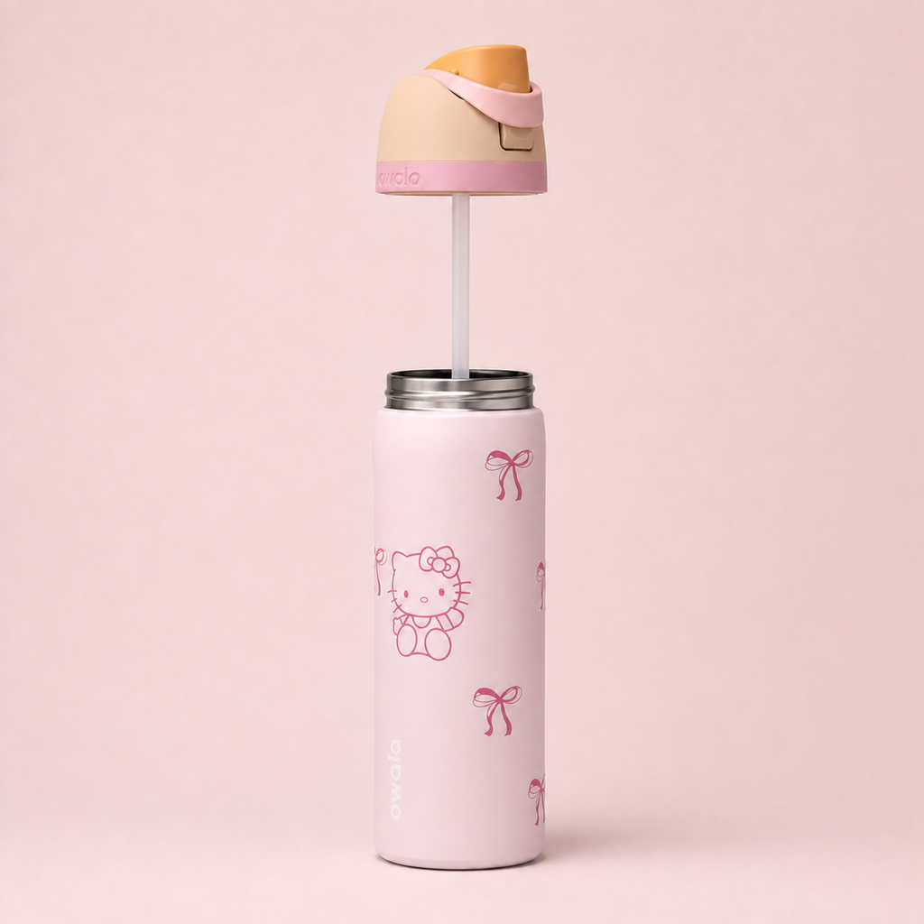 Owala FreeSip 710ml Rose Quartz removable straw and lid