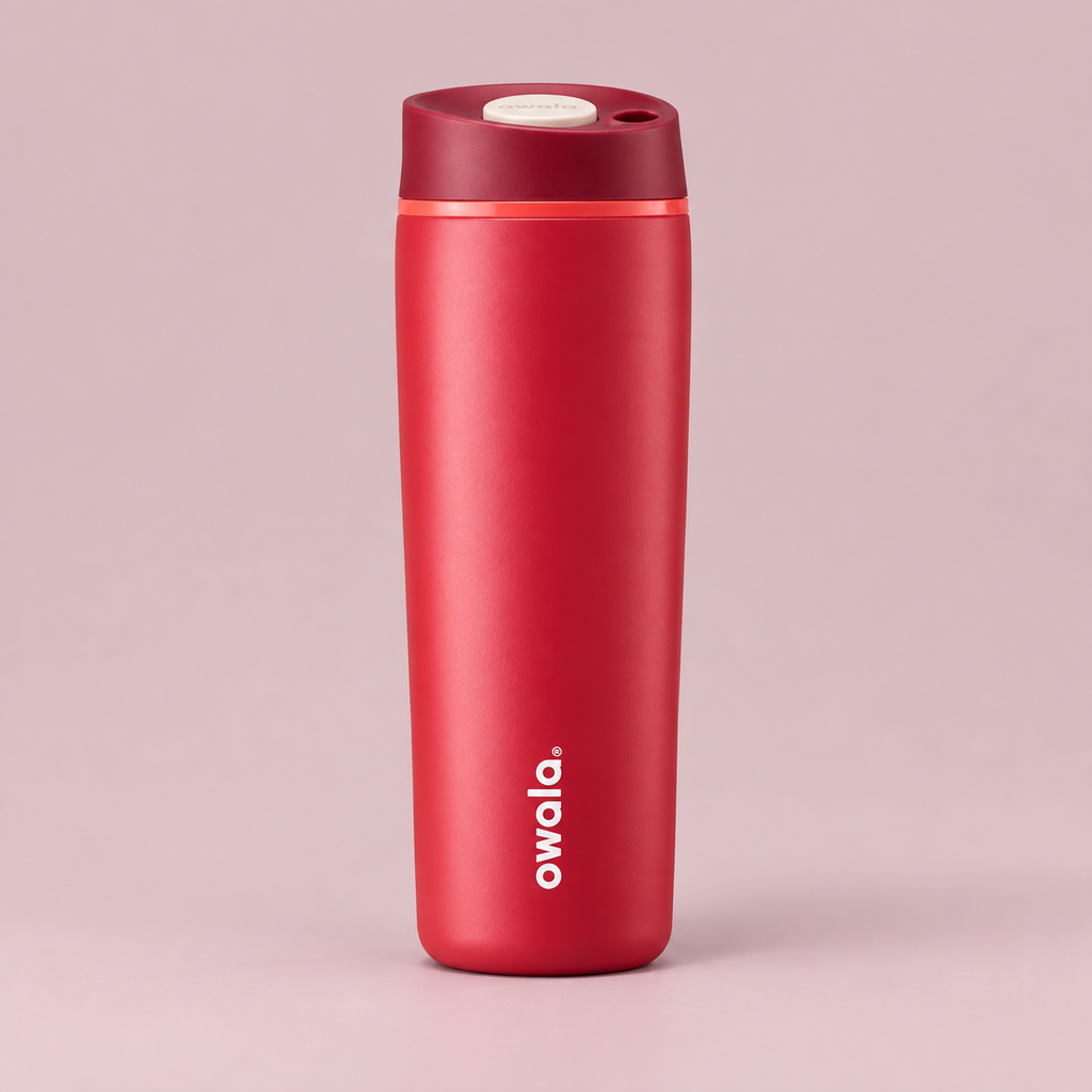 Owala SmoothSip Slider 590ml Red front view