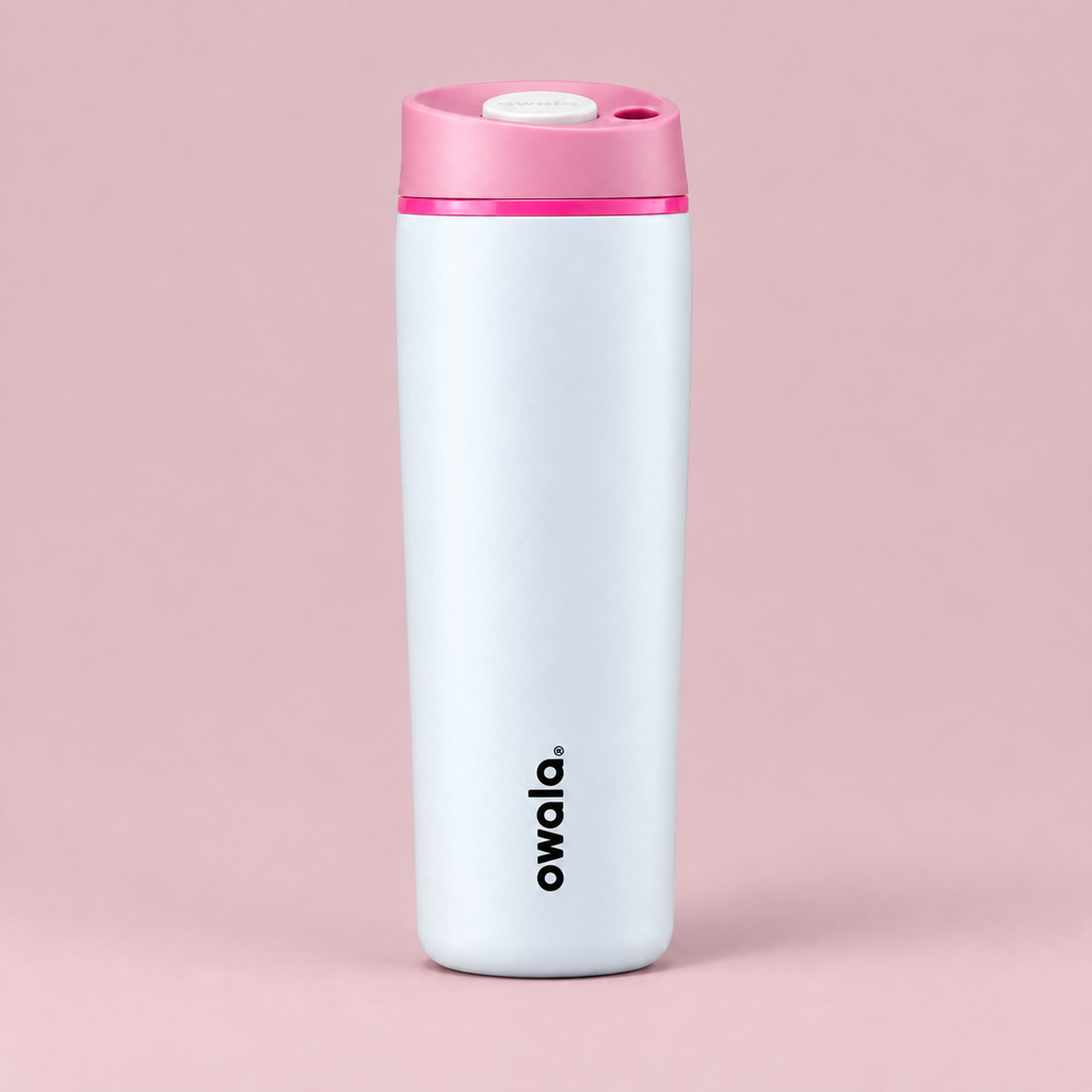 Owala SmoothSip Slider 590ml White front view
