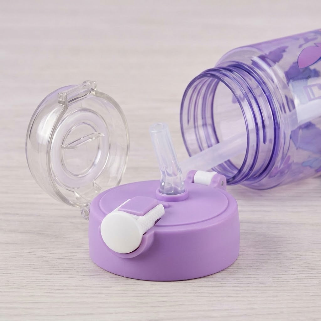 Stitch Shaker 900ml Purple lid and bottle parts