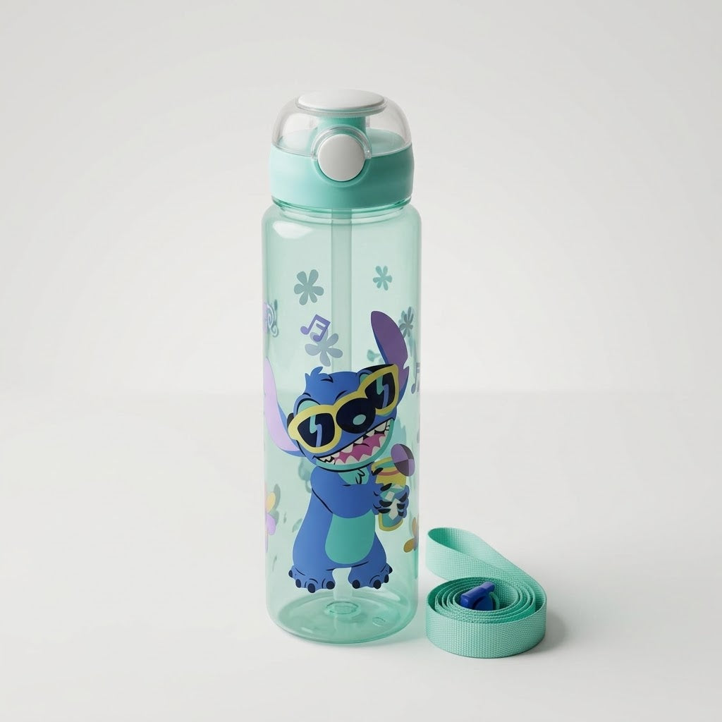 Stitch Shaker 900ml Turquoise bottle front view